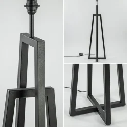 Straluma Design vloerlamp mat zwart frame exclusief kap></noscript> Vloerlampen|Lampenvoeten