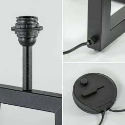 Straluma Design vloerlamp mat zwart frame exclusief kap></noscript> Vloerlampen|Lampenvoeten