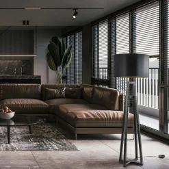 Straluma Design vloerlamp mat zwart frame exclusief kap></noscript> Vloerlampen|Lampenvoeten