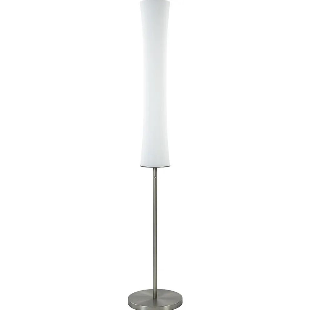 Straluma Design vloerlamp nikkel met opaal glas en uplighter> Vloerlampen|Halverlichting