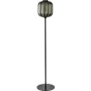 Straluma Design vloerlamp zwart met mat zwarte glazen kap> Vloerlampen|Design Verlichting