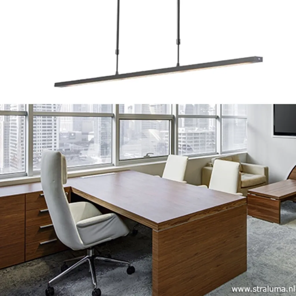 Straluma Dimbare design hanglamp LED zwart> Hanglampen|Eettafellampen