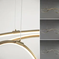 Straluma Dimbare LED hanglamp goud></noscript> Hanglampen|Eettafellampen