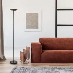 Straluma Dimbare LED uplighter vloerlamp mat zwart></noscript> Vloerlampen|Uplighters