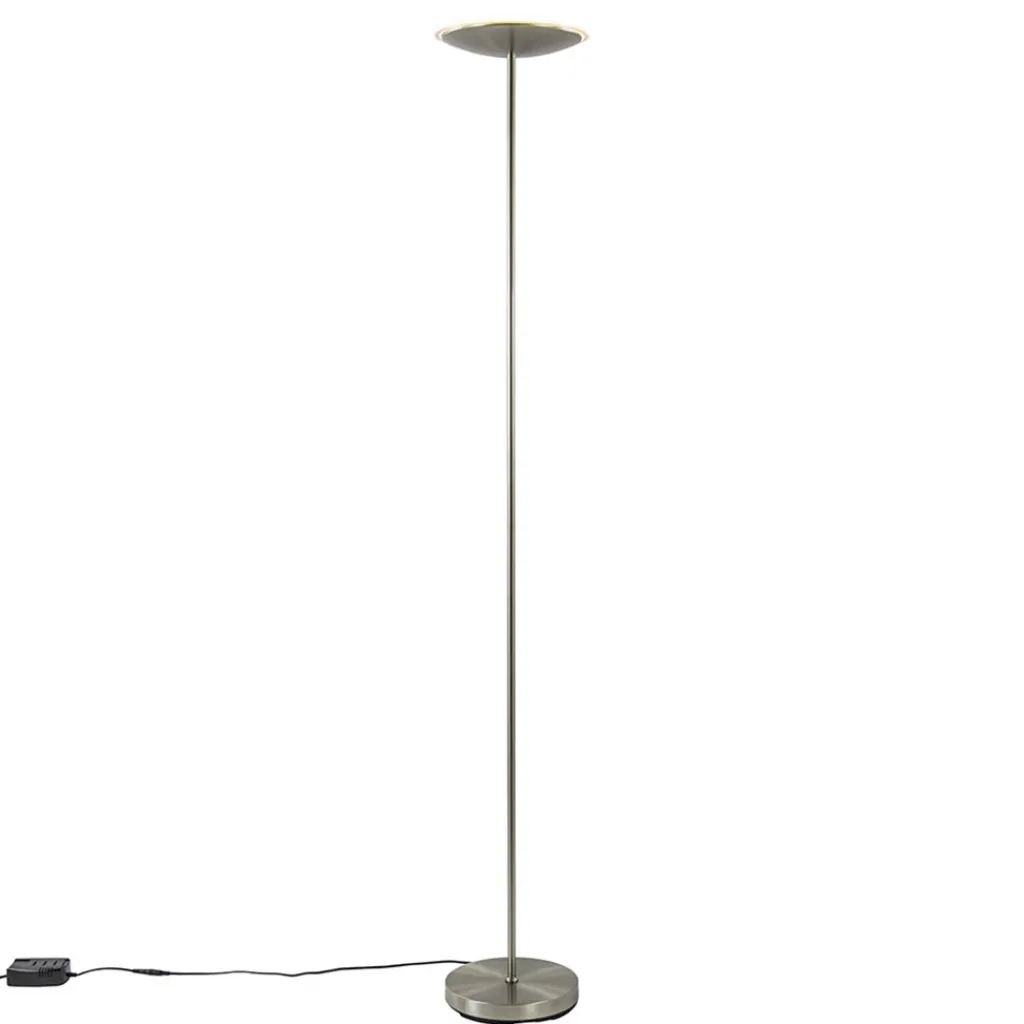 Straluma Dimbare LED uplighter vloerlamp nikkel> Vloerlampen|Uplighters