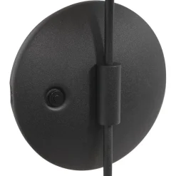 Straluma Dimbare LED wandlamp zwart met witte schotel></noscript> Wandlampen|Woonkamerlampen