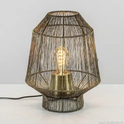 Straluma Draad tafellamp Vitora antiek brons> Draadlampen|Light and Living