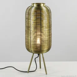 Straluma Driepoot tafellamp antiek brons Light & Living> Tafellampen|Draadlampen