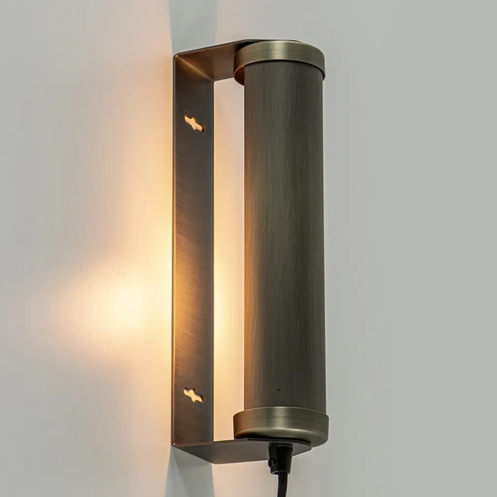 Straluma E14 wandlamp mat antiek brass met snoer> Wandlampen|Klassieke Verlichting