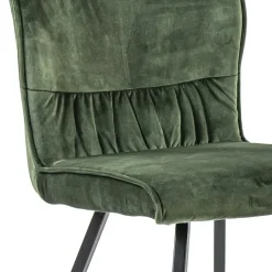 Straluma Eetkamerstoel velvet groen met zwart></noscript> Eetkamerstoelen