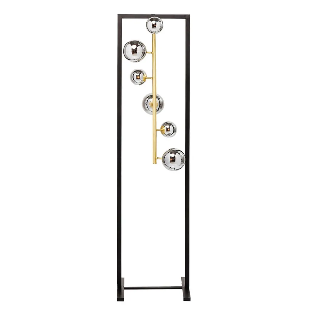 Straluma Elegante luxe vloerlamp met 6 glazen bollen> Vloerlampen|Decoratieve Verlichting