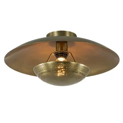 Straluma Elegante plafond/wandlamp antiek brons> Wandlampen|Woonkamerlampen