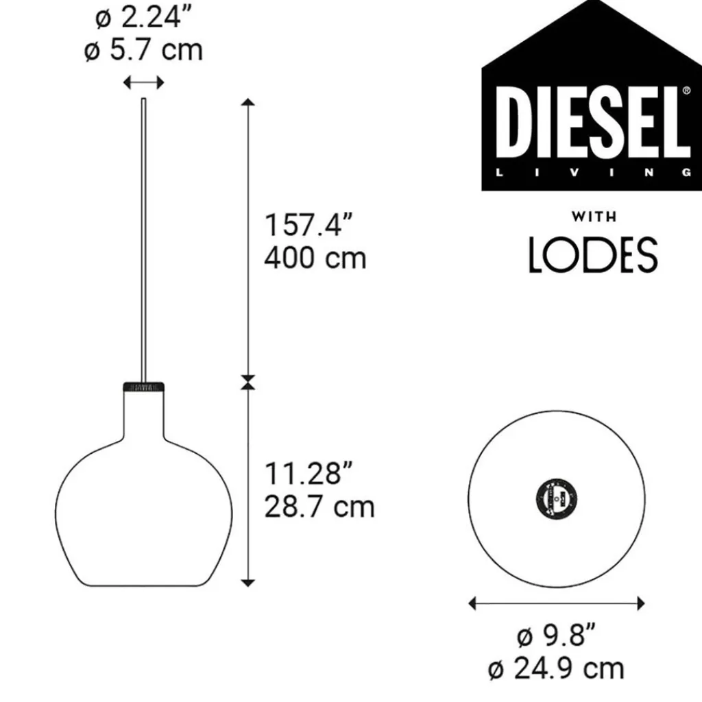 Straluma Flask C hanglamp 25cm metallic black> Pendel Lampen|Keukenverlichting