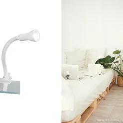 Straluma Functionele klemlamp wit verstelbaar><noscript><img width=