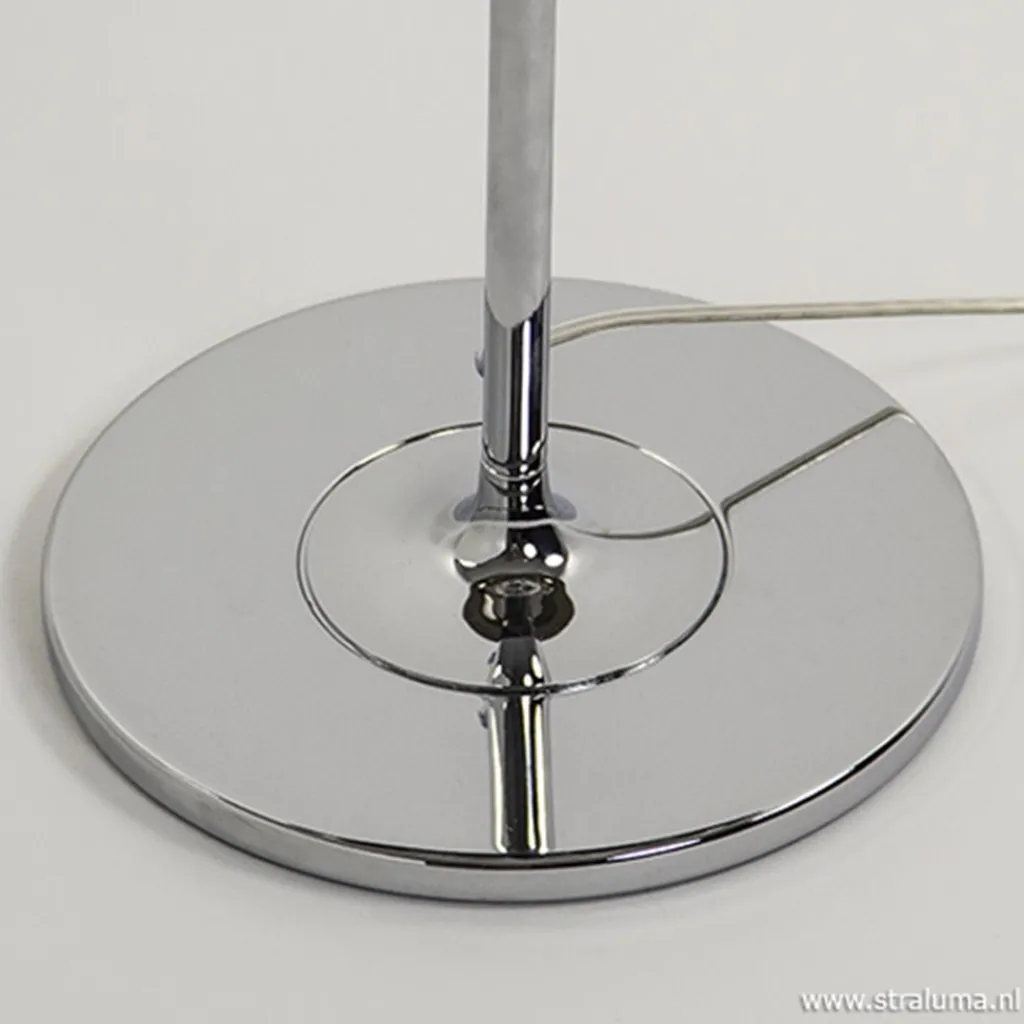 Straluma Glazen tafellamp Pearl met chroom> Pearl|Woonkamerlampen