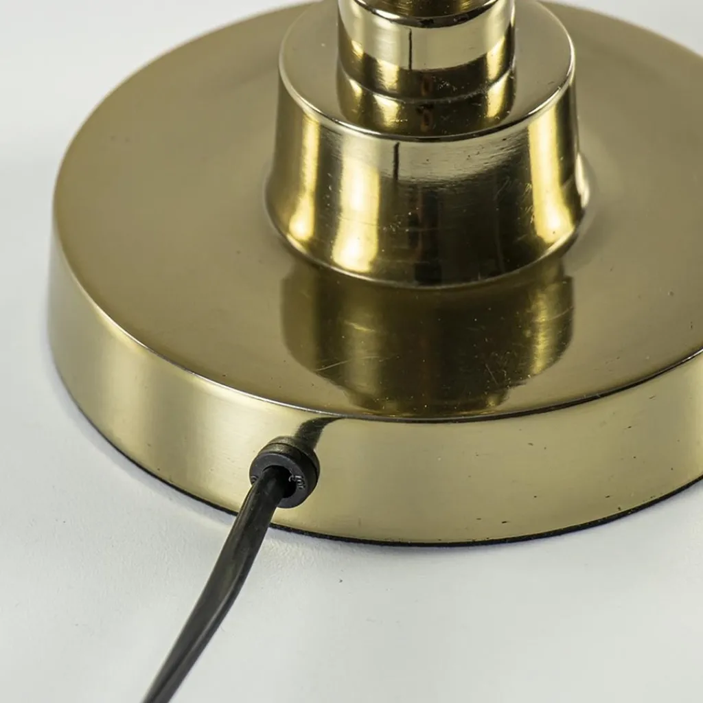 Straluma Gouden lampvoet Kaliro Light and Living excl kap> Tafellampen|Lampenvoeten