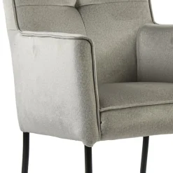 Straluma Grijs/beige eetkamerstoel met wieltjes gr 2></noscript> Eetkamerstoelen