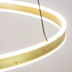 Straluma Grote design hanglamp LED gouden ring></noscript> Hanglampen|Eettafellampen