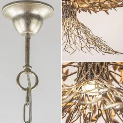 Straluma Grote design hanglamp ovaal oud zilver><noscript><img width=