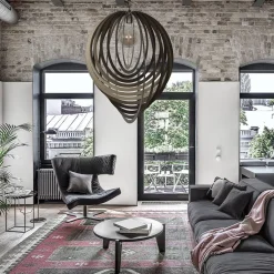 Straluma Grote design hanglamp ringen platinum 80 cm><noscript><img width=