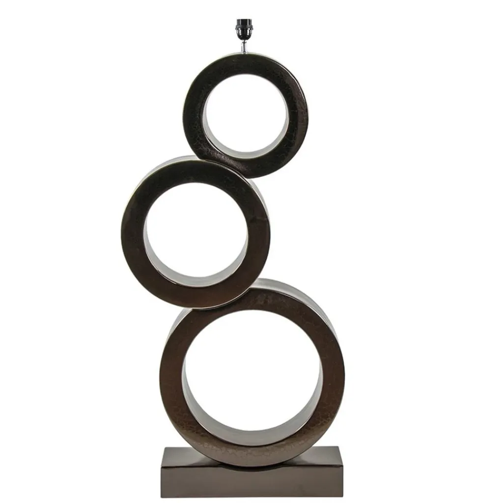 Straluma Grote design lampvoet Circles brons exclusief kap> Vloerlampen|Lampenvoeten