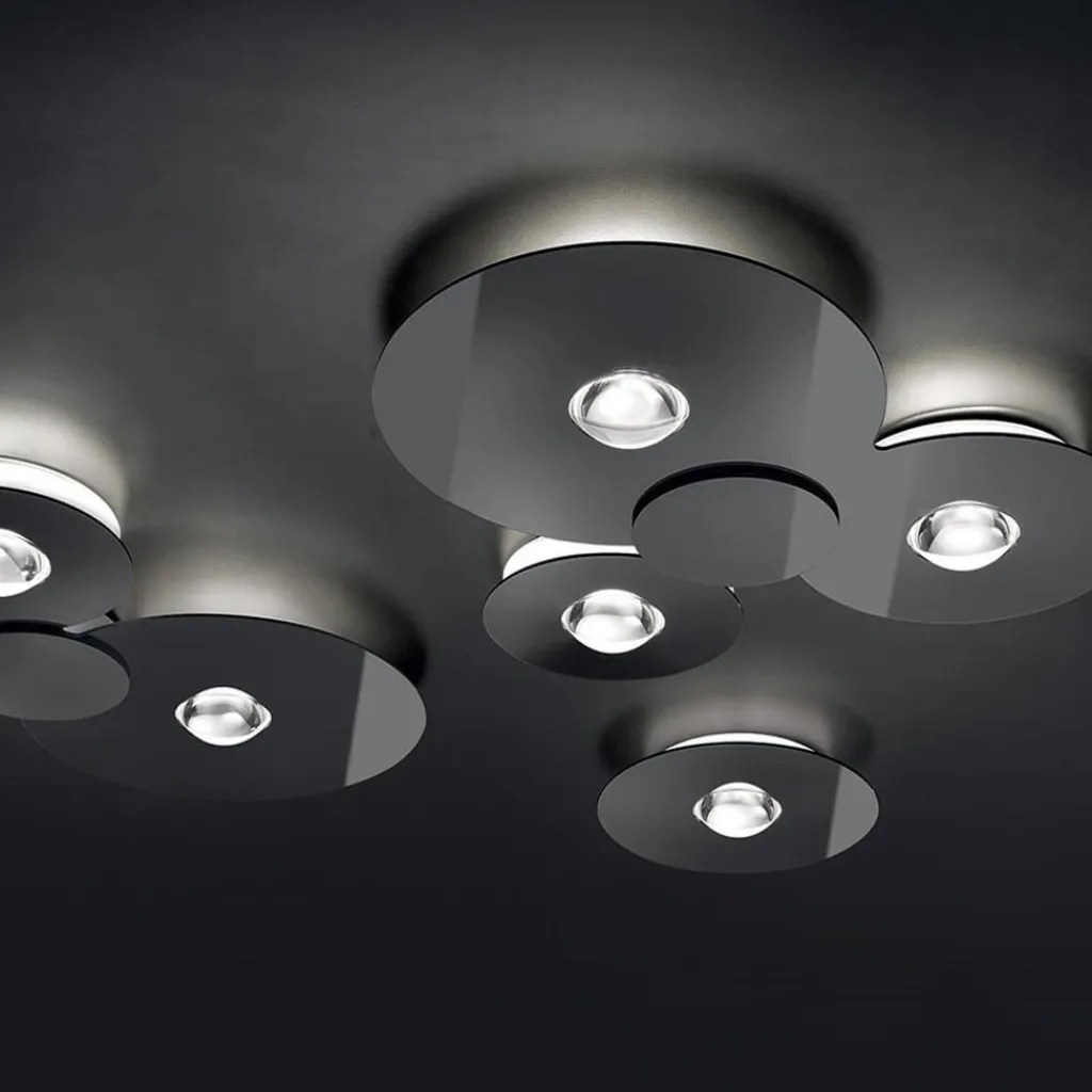 Straluma Grote design LED plafondlamp Bugia Mega glossy zwart> Plafondlampen|Plafonnières