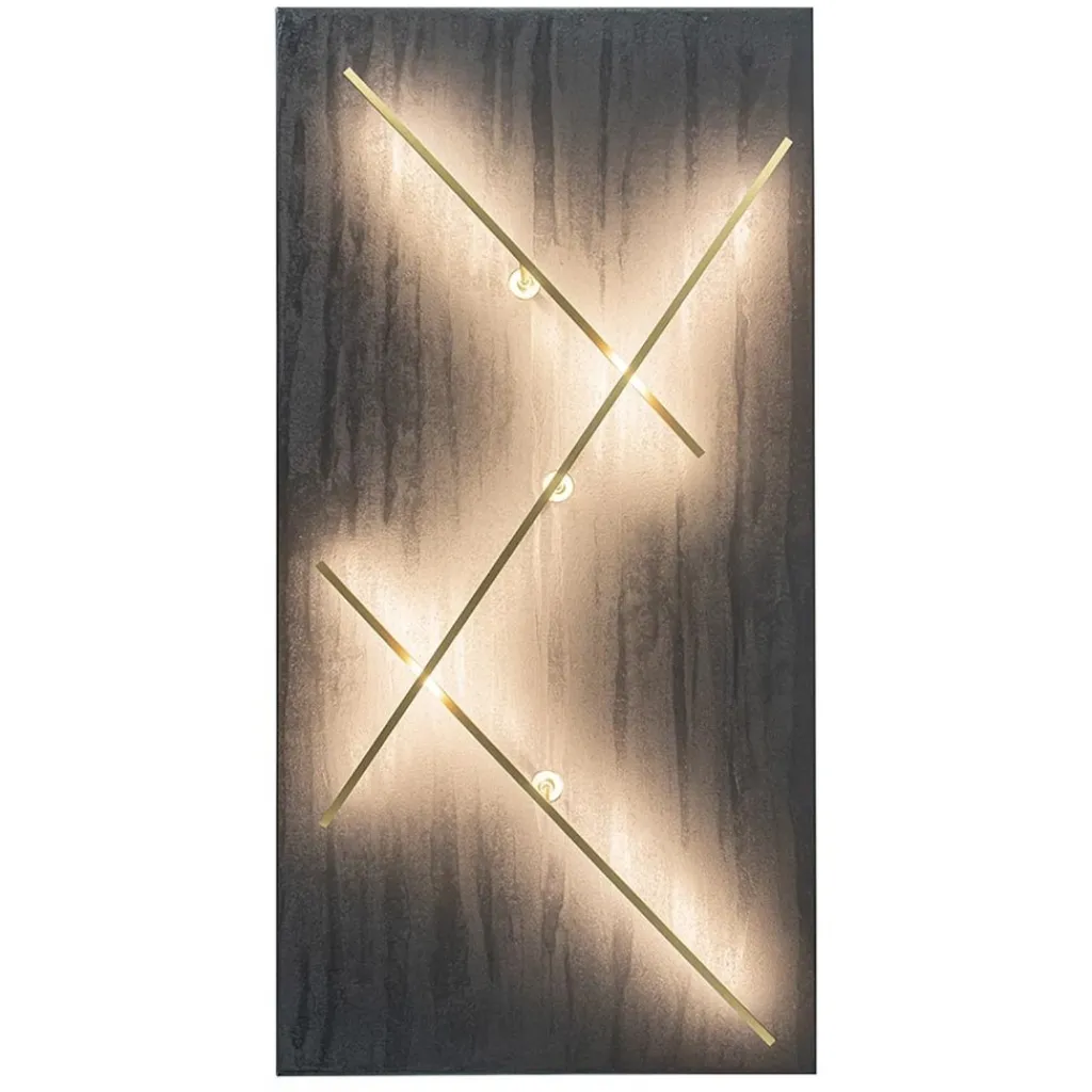 Straluma Grote design wandlamp met gouden kapjes> Plafondlampen|Wandlampen