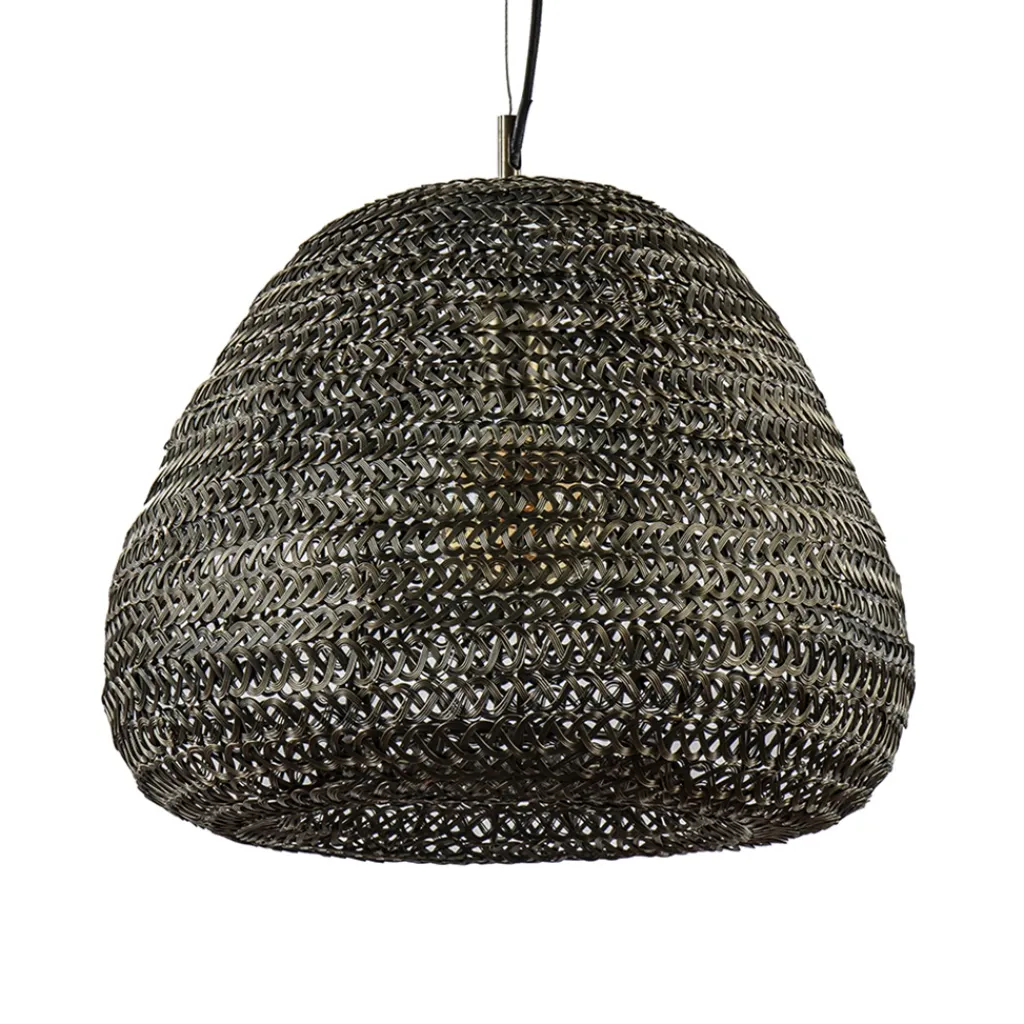Straluma Grote hanglamp Finou antiek brons met zwart> Hanglampen|Eettafellampen