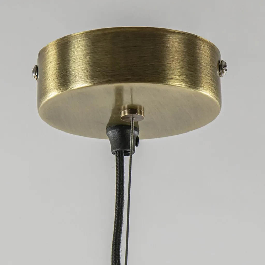 Straluma Grote hanglamp Finou antiek brons met zwart> Hanglampen|Eettafellampen