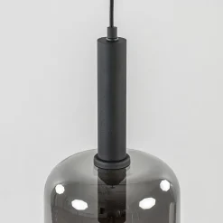 Straluma Grote hanglamp Lekar zwart met smoke glas></noscript> Hanglampen|Light and Living