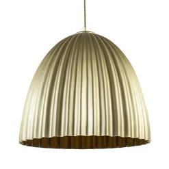 Straluma Grote hanglamp mat goud met relief 50 cm> Hanglampen|Design Verlichting