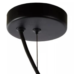 Straluma Grote hanglamp smoke glazen kap met zwart><noscript><img width=