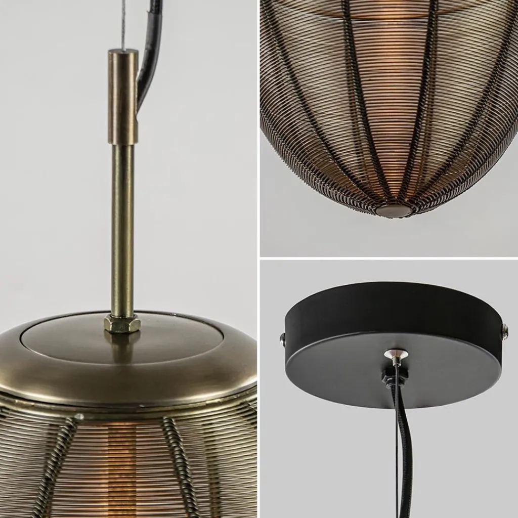 Straluma Grote hanglamp Yaelle antiek brons Light and Living> Hanglampen|Draadlampen