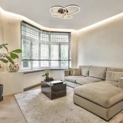 Straluma Grote LED Plafondlamp goud/zwart 3-standen dimbaar></noscript> Plafondlampen|LED Plafondlampen