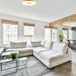 Straluma Grote LED plafondlamp met houtlook 65 cm></noscript> Plafondlampen|Plafonnières