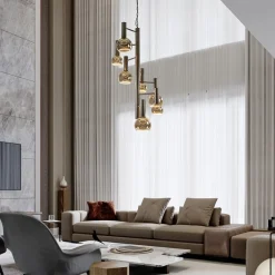 Straluma Grote 7-lichts Vide hanglamp brons><noscript><img width=