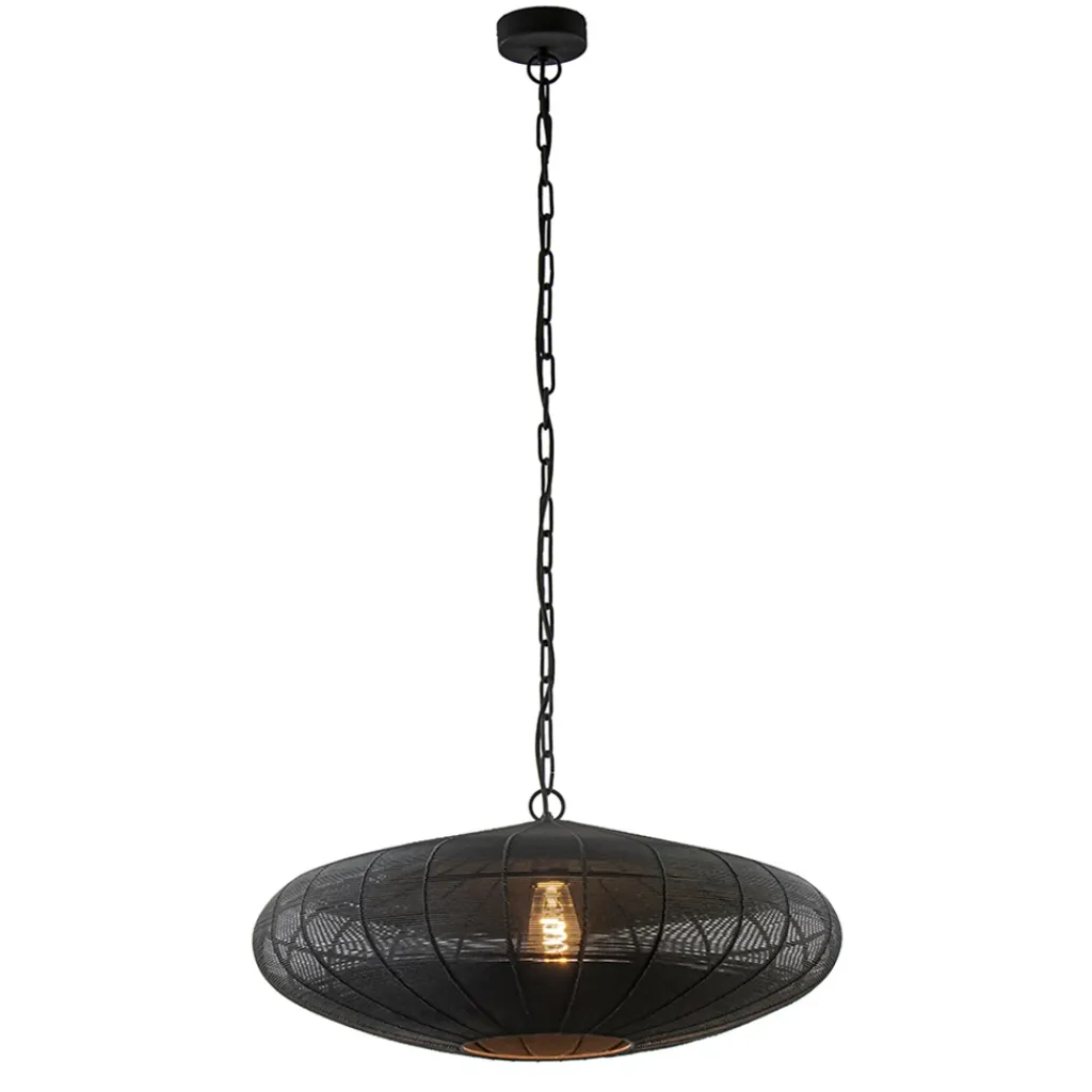 Straluma Grote Light and Living hanglamp Bahoto mat zwart> Hanglampen|Eettafellampen