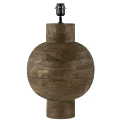 Straluma Grote Light and Living lampvoet Barumi hout> Tafellampen|Lampenvoeten