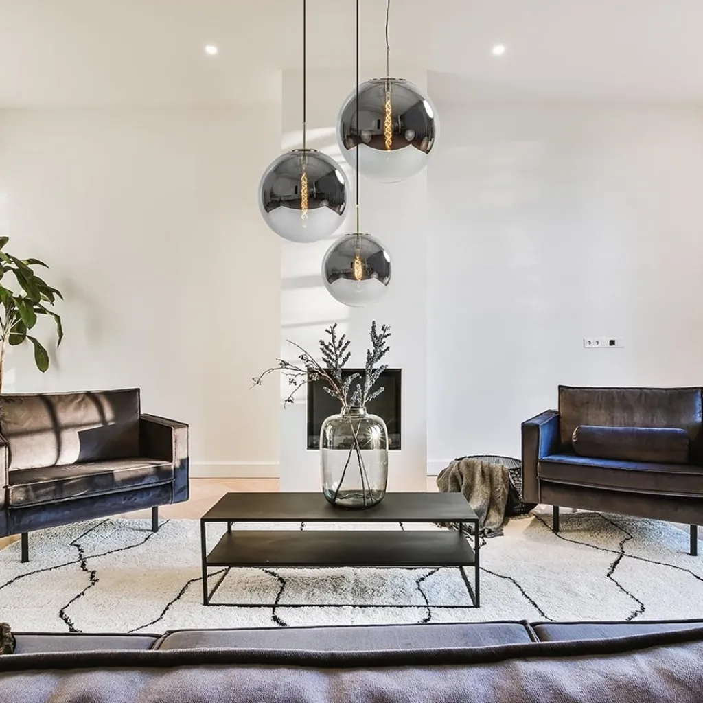 Straluma Grote luxe hanglamp brons + smoke glas Medina> Light and Living|Design Verlichting