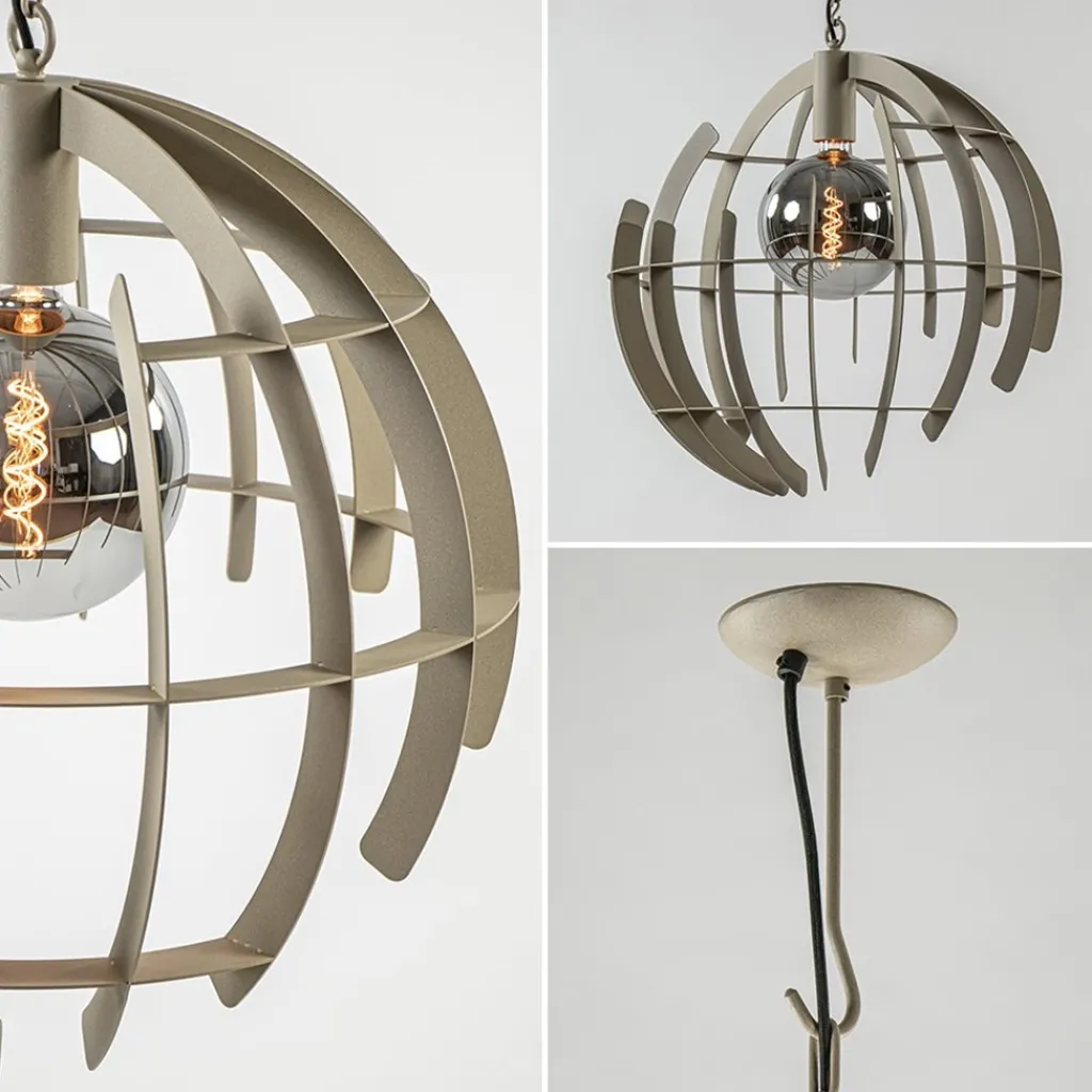 Straluma Grote metalen hanglamp Terra quartz 60 cm> Hanglampen|Videverlichting