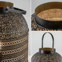 Straluma Grote Oosterse tafellamp lantaarn donker bruin></noscript> Woonkamerlampen|Slaapkamerlampen