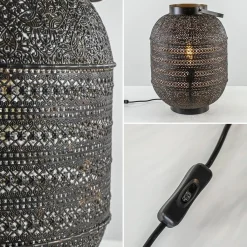 Straluma Grote Oosterse tafellamp lantaarn donker bruin></noscript> Woonkamerlampen|Slaapkamerlampen