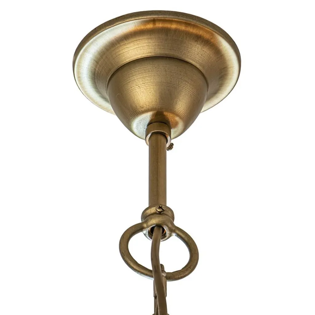 Straluma Grote ovale hanglamp Blow mat brass> Eettafellampen|Videverlichting