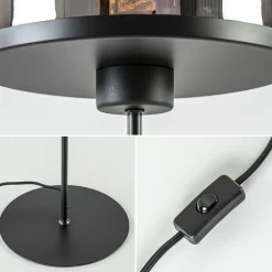 Straluma Grote tafellamp Maverick mat zwart met smoke glas><noscript><img width=