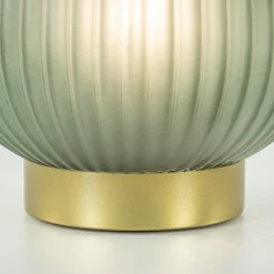 Straluma Grote tafellamp op batterij Tajera donker groen/goud></noscript> Tafellampen|Light and Living