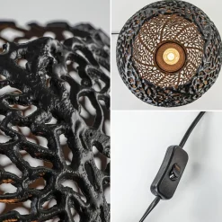 Straluma Grote tafellamp Sinula Light and Living mat zwart></noscript> Light and Living|Eetkamerverlichting