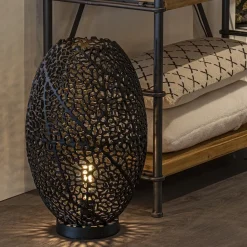 Straluma Grote tafellamp Sinula Light and Living mat zwart></noscript> Light and Living|Eetkamerverlichting