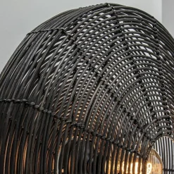 Straluma Grote wandlamp Mataka donker bruin rotan inclusief snoer></noscript> Light and Living|Halverlichting
