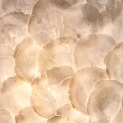 Straluma Hanglamp 40 cm rond creme schelpen></noscript> Schelpenlampen|Beach Verlichting