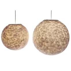 Straluma Hanglamp 40 cm rond creme schelpen></noscript> Schelpenlampen|Beach Verlichting